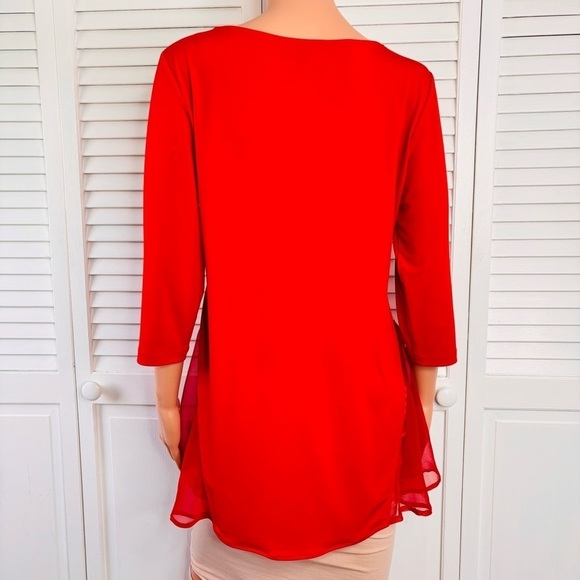 RALPH C. Red Blouse Size Large - Picture 7 of 7